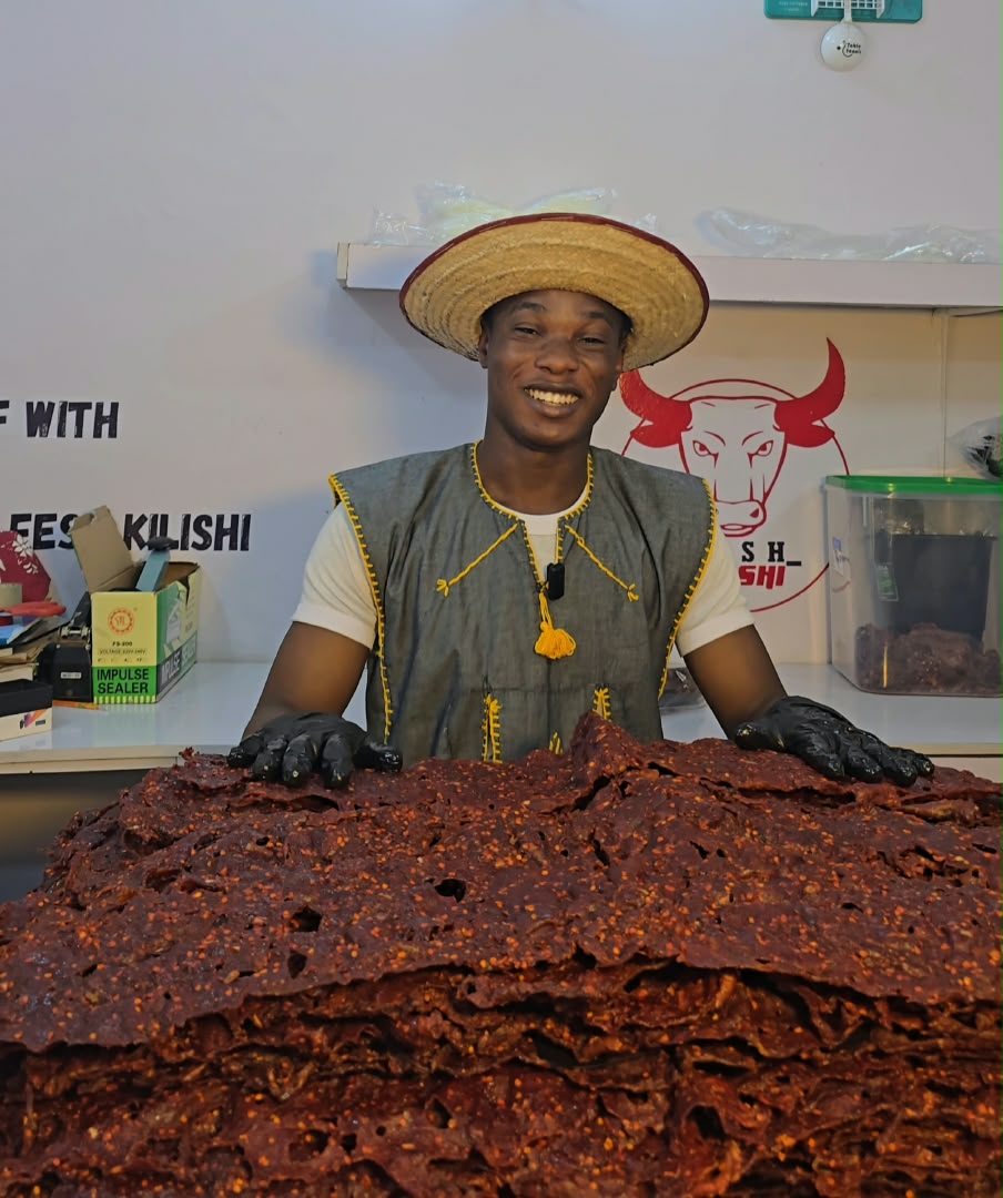Towering stack of authentic Northern Kilishi sheets ready for nationwide dispatch